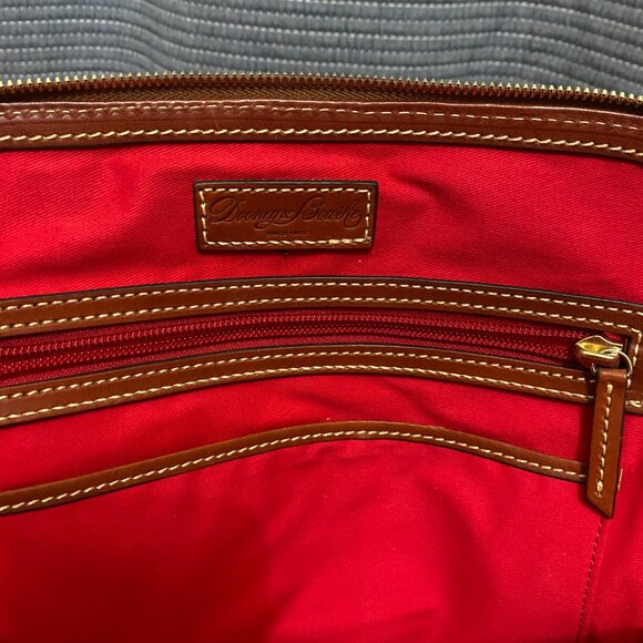 Dooney & Bourke Pebble Grain Zip Zip Satchel Brown Leather Handbag - Picture 12 of 12